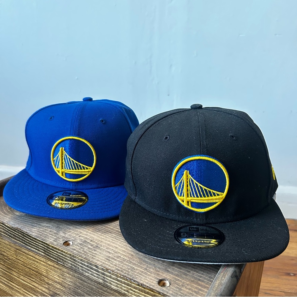 2 Golden State Warriors Snapback Caps - NWT